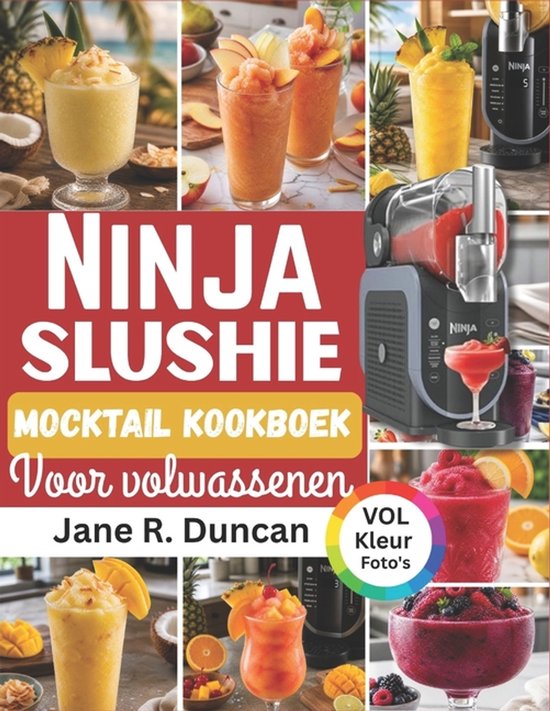 Ninja Slushie Mocktail Kookboek voor Volwassenen - cover