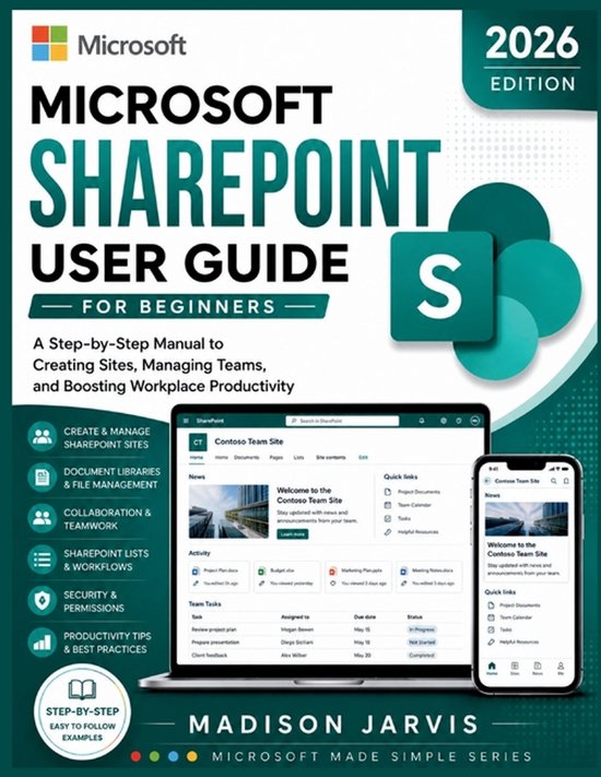 Microsoft SharePoint User Guide for Beginners 2026 - cover
