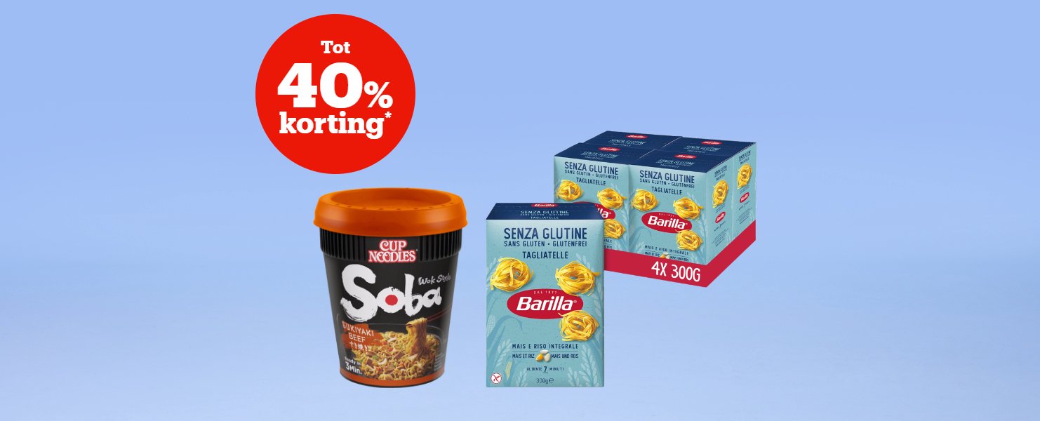 Tot 40% korting*
