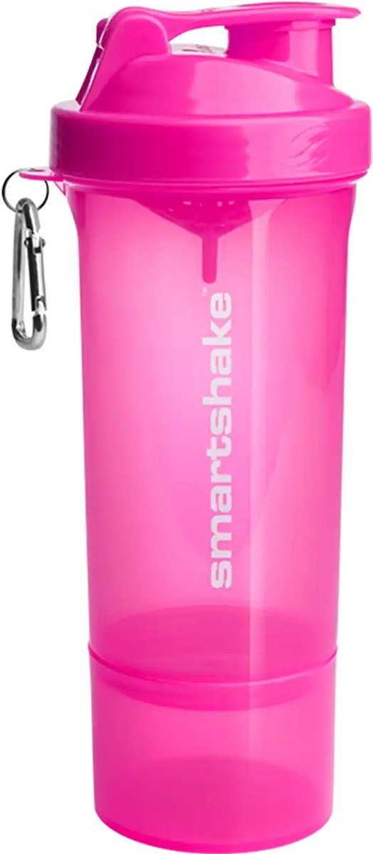 SmartShake Slim 500ml - 1 stuk - Neon Pink