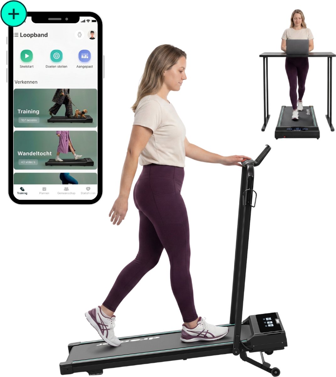 Dreaver Elevate Pro - 2 in 1 Loopband Inklapbaar 12KM/U met