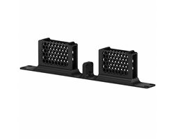 Support rack modulaire 19 pouces pour Ubiquiti UniFi USW-Flex-Mini 2.5G 5 - Support de commutateur réseau - Support de rack de serveur - Support de rack pour commutateur UniFi - Vis de montage incluses - 19 pouces - Noir