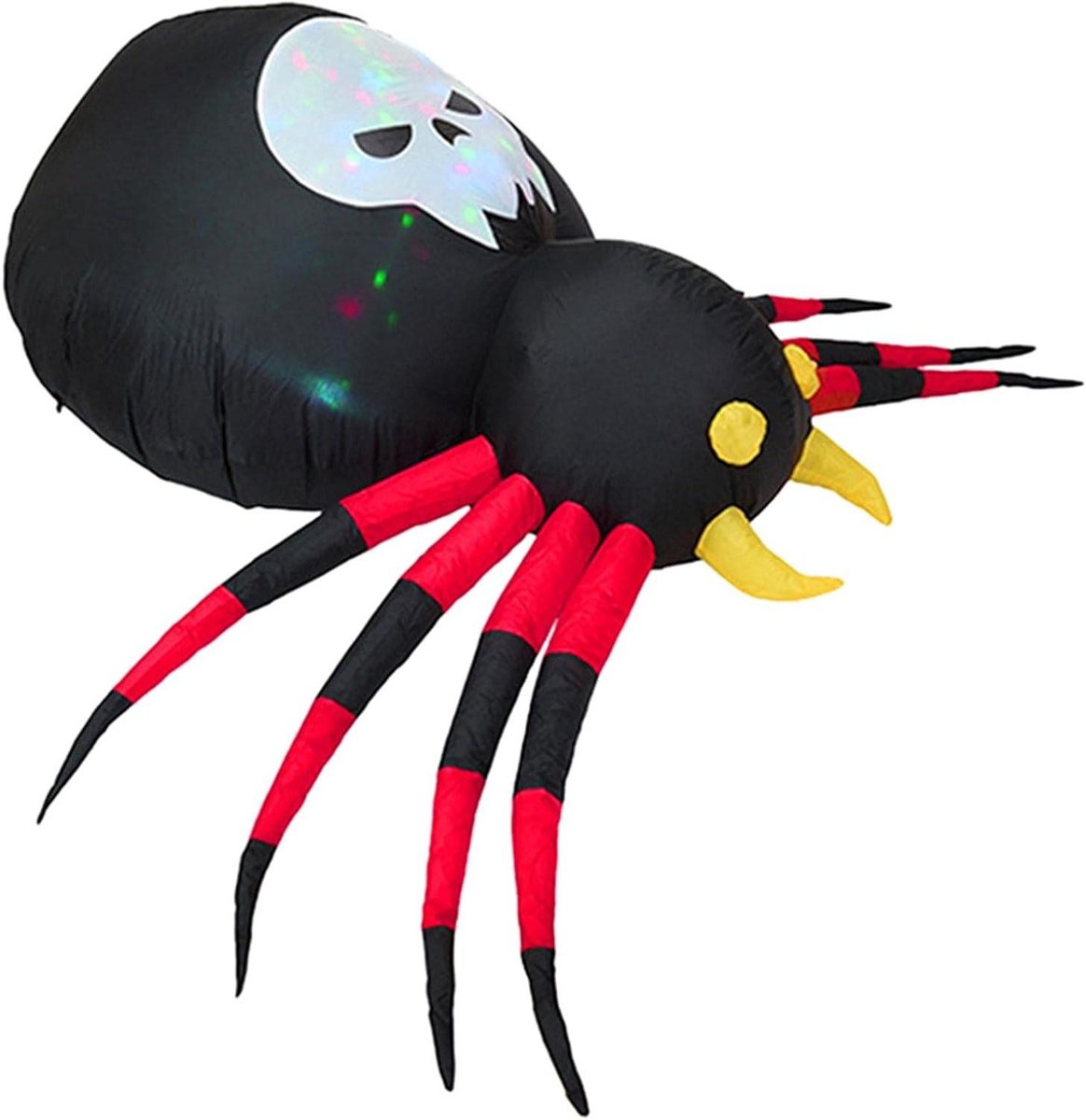 Opblaasbare Spin - Halloween Decoratie - Tuin Versieren - Ingebouwd LED Licht - 1.6 Meter Hoog - Multicolor