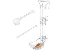 Voerbuis Aquarium - Voerbuis Set - Garnalen Voeren - Verstelbare Lengtes - 28 cm - Transparant