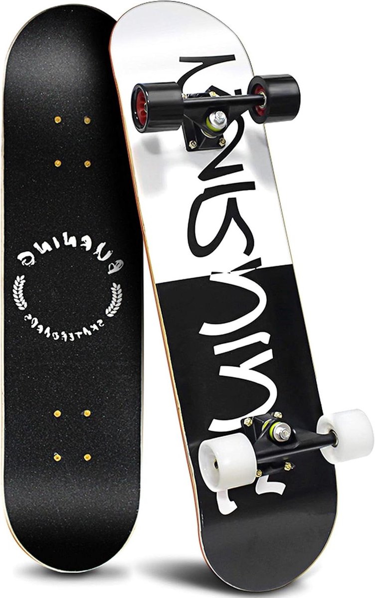 Compleet Skateboard Cruiser Board Buiten Recreatie Oplichtende Wielen 80 cm x 20 cm