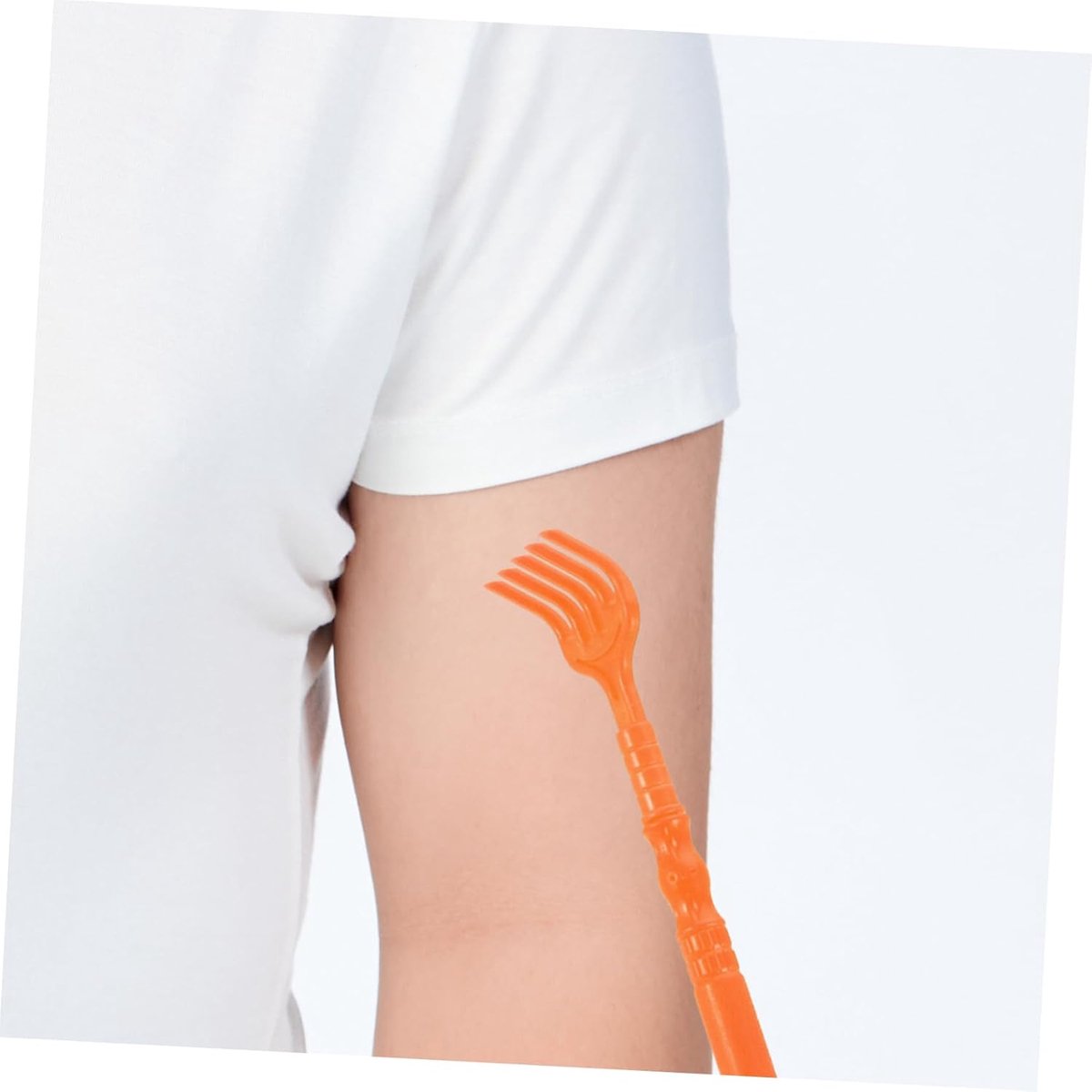 Massage Hulpmiddel - Schraper Schoenlepel - Ontspannen Rug - Twee-in-één Functie - 47 cm Lengte - Oranje