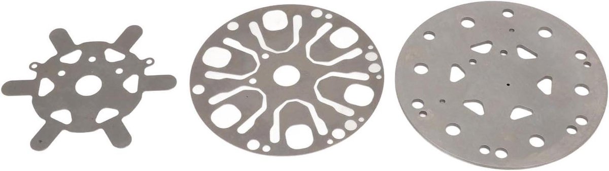 AC klepplaatkit - Set pakkingen - Auto koeling - Metaalconstructie - 3-delig - Zwart