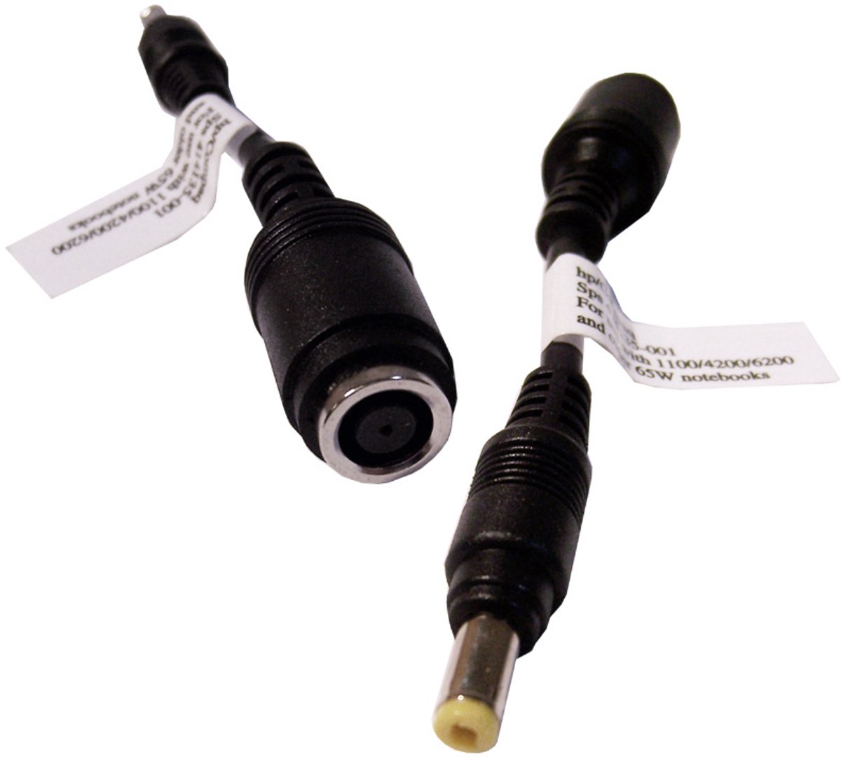 Zazitec HP 406823-001 65W adapter tip changer dongle 10cm DC conversiekabel