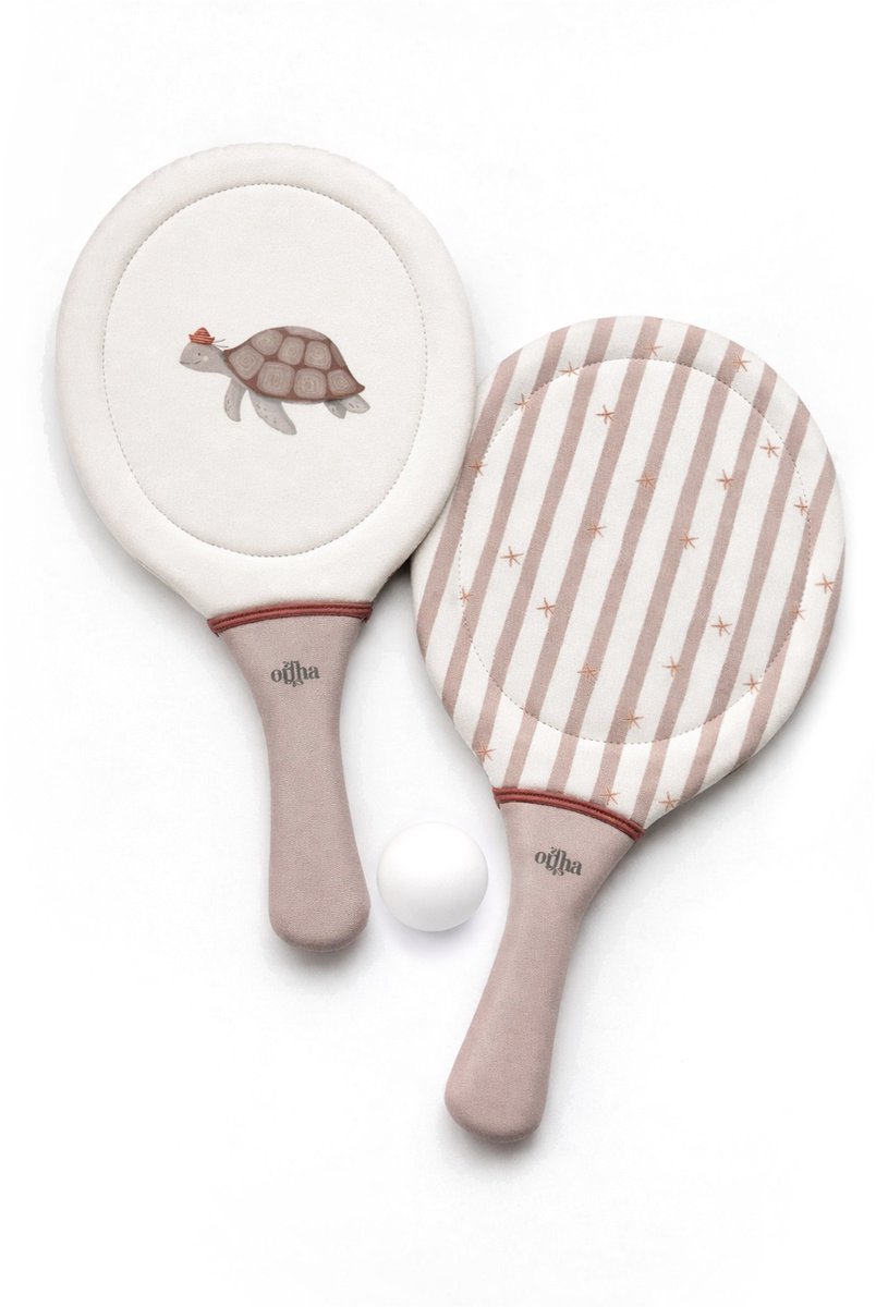 Mrs Ertha Beach Rackets - Paddle-set met balletje - Stripped Harmony