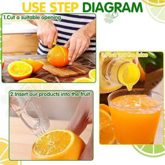 2 stuks Kumquat handmatige sapcentrifuge, mini draagbaar geel en groen optioneel, klein en handig in gebruik handmatige citroensapcentrifuge geschikt, Duurzame Lime Juicer van Merkloos — afbeelding 4