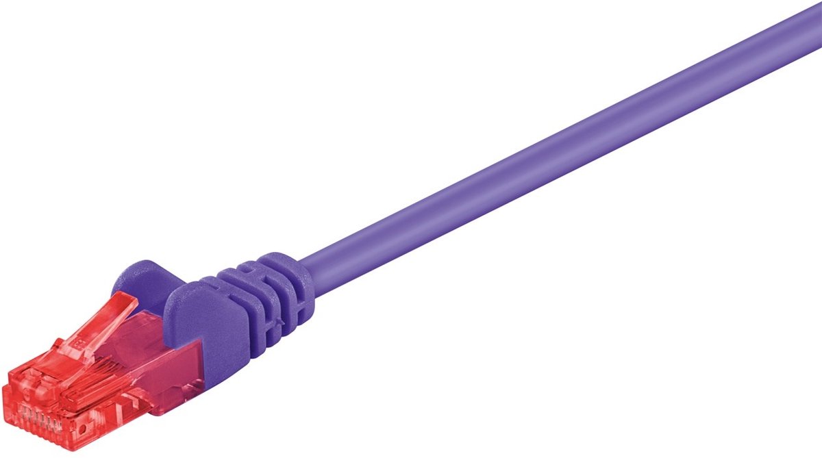 Wentronic CAT6 Netwerkkabel - RJ45 - Paars - 2 m