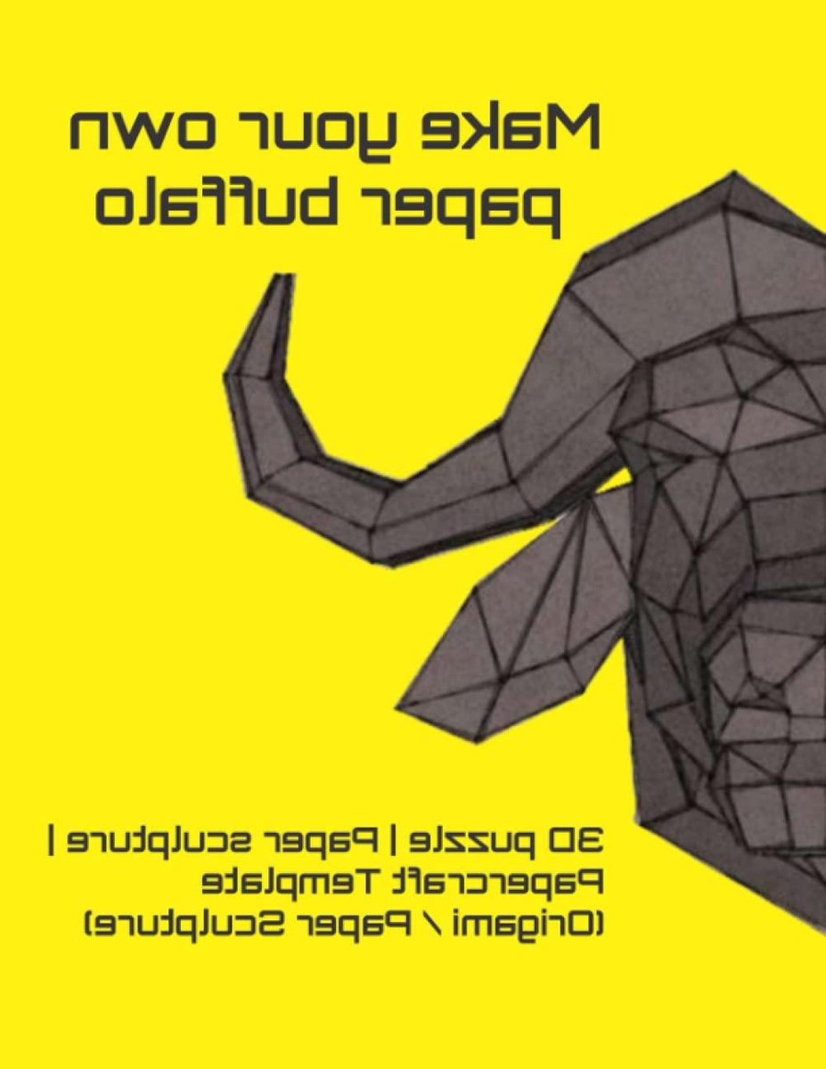 Papieren Buffalo - 3D Puzzel - Hobby Knutselen - Moeilijkheidsgraad - 21.59 x 27.94 cm - Niet gespecificeerd