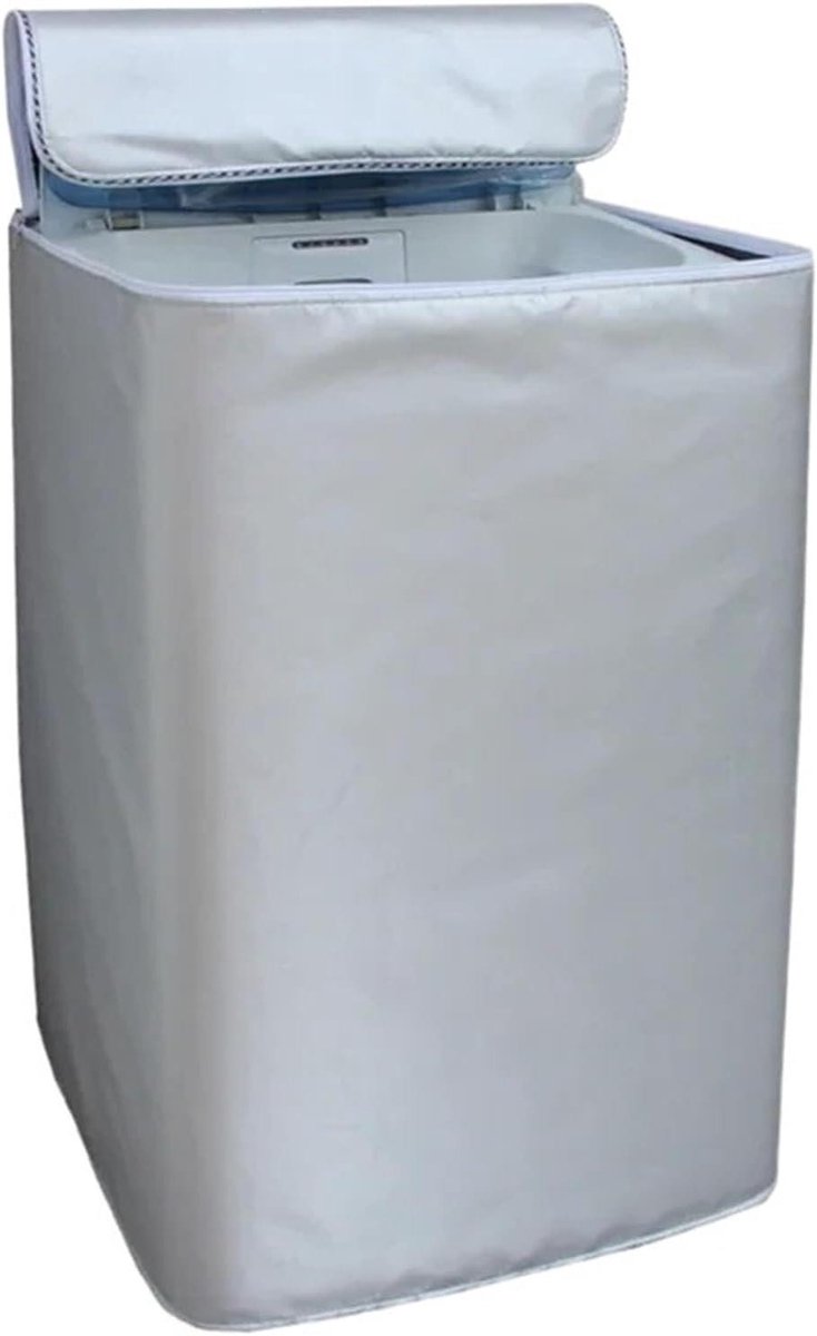 Wasmachinehoes Apparaat Cover Bescherming Thuis Waterdichte Coating 53x55x86cm Zilver