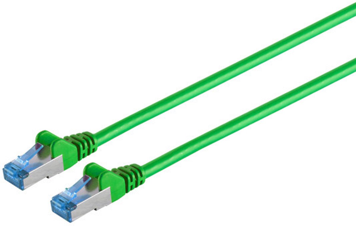 Patchkabel cat6A S/FTP PIMF Halogenfrei grün 1,5m