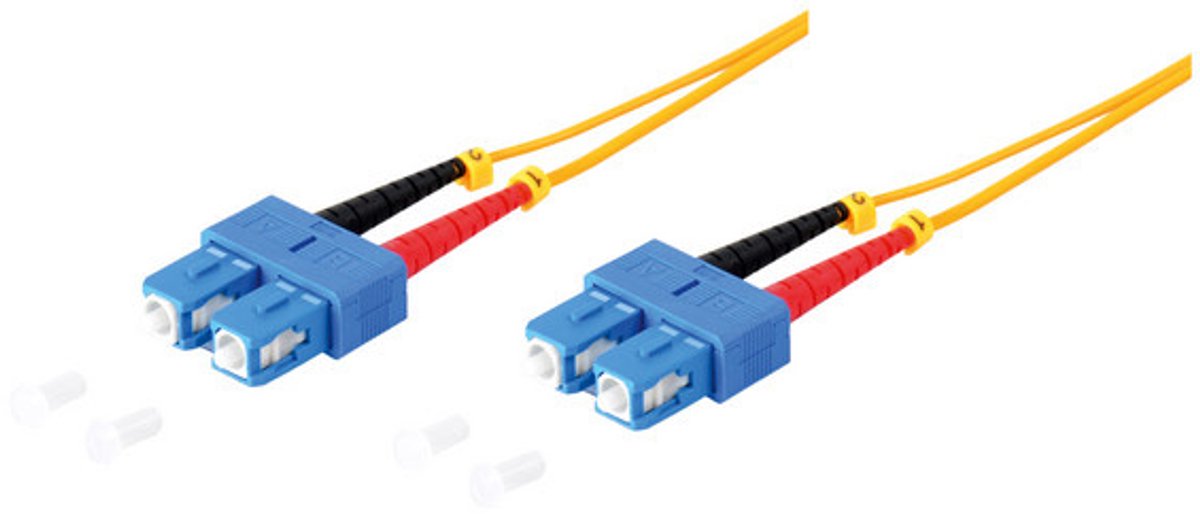 Duplex Patchkabel SC/SC 9/125µ, OS1/OS2 gelb 5m