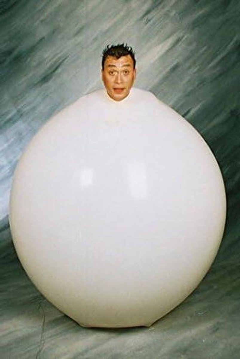 Reuzenballon - Grote ballon - Feestdecoratie - Binnen te stappen - 180 cm - Wit