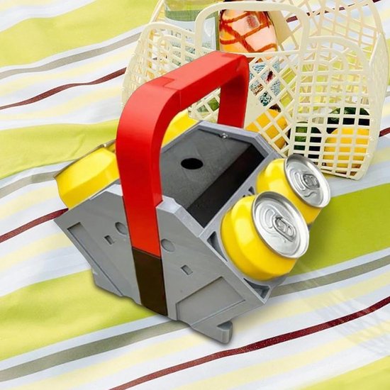Drankkoeler Motorblok - Bierhouder Blikjeshouder - Feestjes Outdoor - Stijlvolle Gespreksstarter - Ca 22x21 cm - Grijs — afbeelding 4
