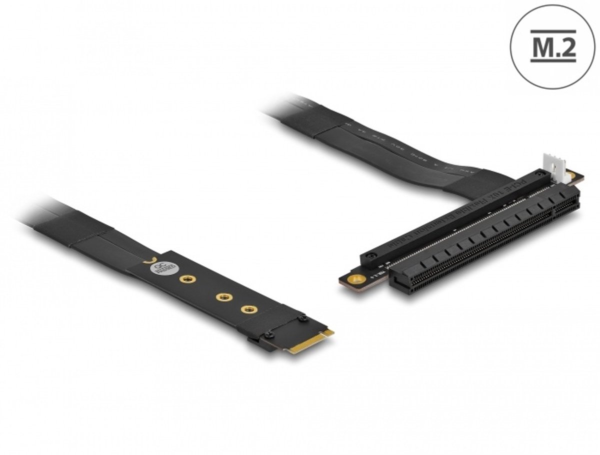 Delock M.2 Key M to PCIe x16 NVMe Adapter with 20 cm cable