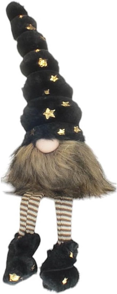 Lace Kruk Kerst Gnoom 42 cm - Moderne Decoratie, Santa Claus Gnoom, Kleurrijke Feestdecoratie