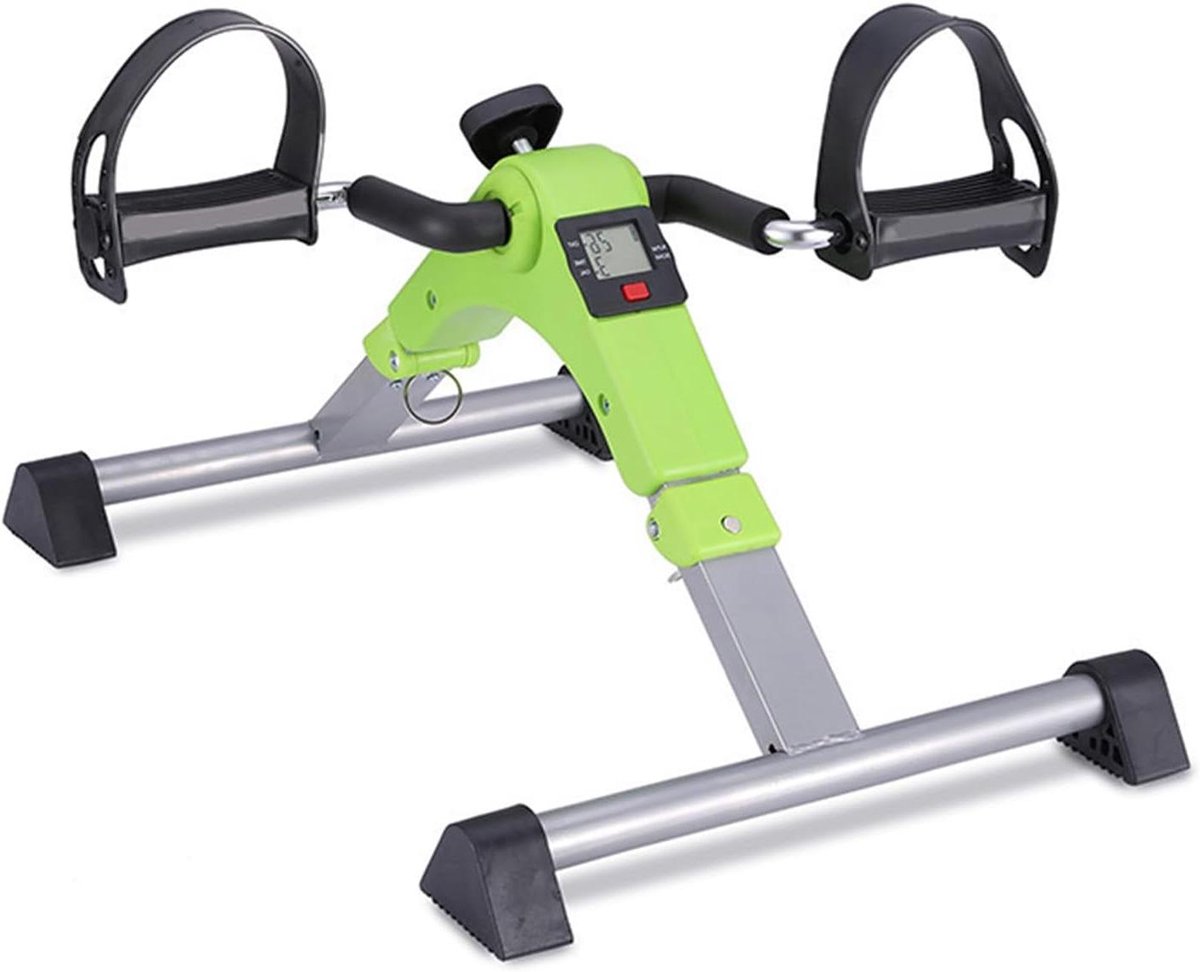 Opvouwbare pedaaltrainer - Mini hometrainer - Actief blijven - LCD display - 32cm x 33cm - Zwart