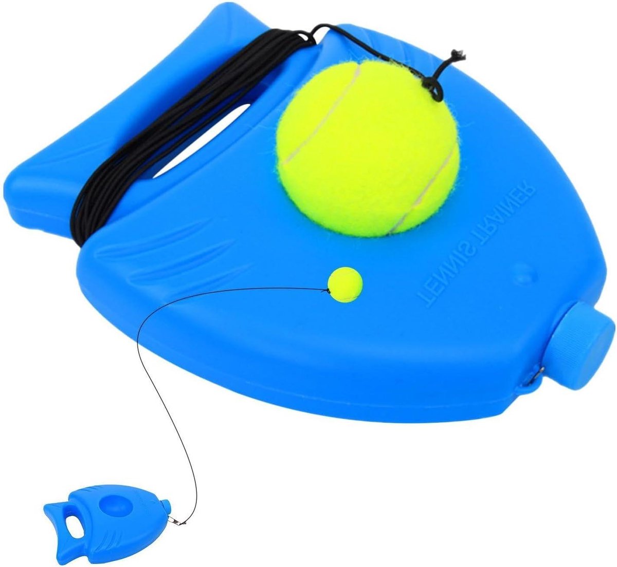 Tennis Rebound Net - Trainingsset Bal - Individueel Trainen - Verzwaarde Stabiele Basis - 11 kg - Meerkleurig