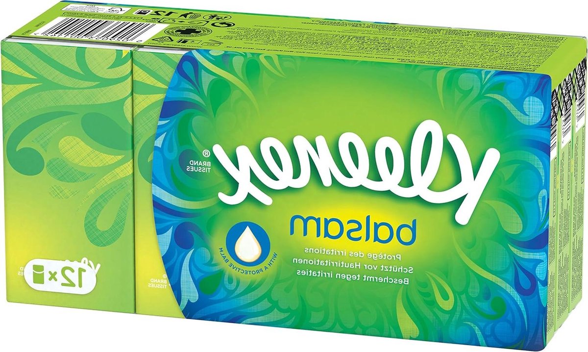 Balsem Zakdoekjes - Papieren zakjes - Verzorging bij verkoudheid - Beschermende balsem - 12 pakjes - Wit