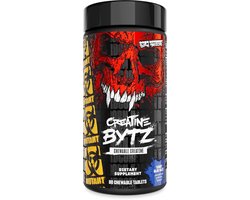 Mutant Mutant Bytz Creatine Chewable Tablets (80) Tangy Blue Razz - Creatine - Creatine Monohydraat