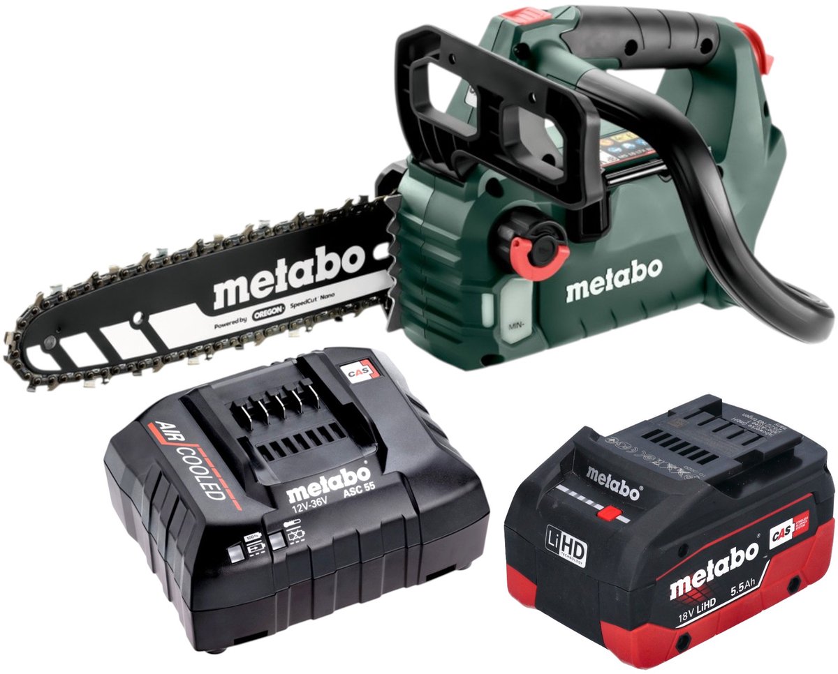 Metabo 601595850 Accu-kettingzaag MS 18 LTX BL 25 - zonder accu - zonder oplader