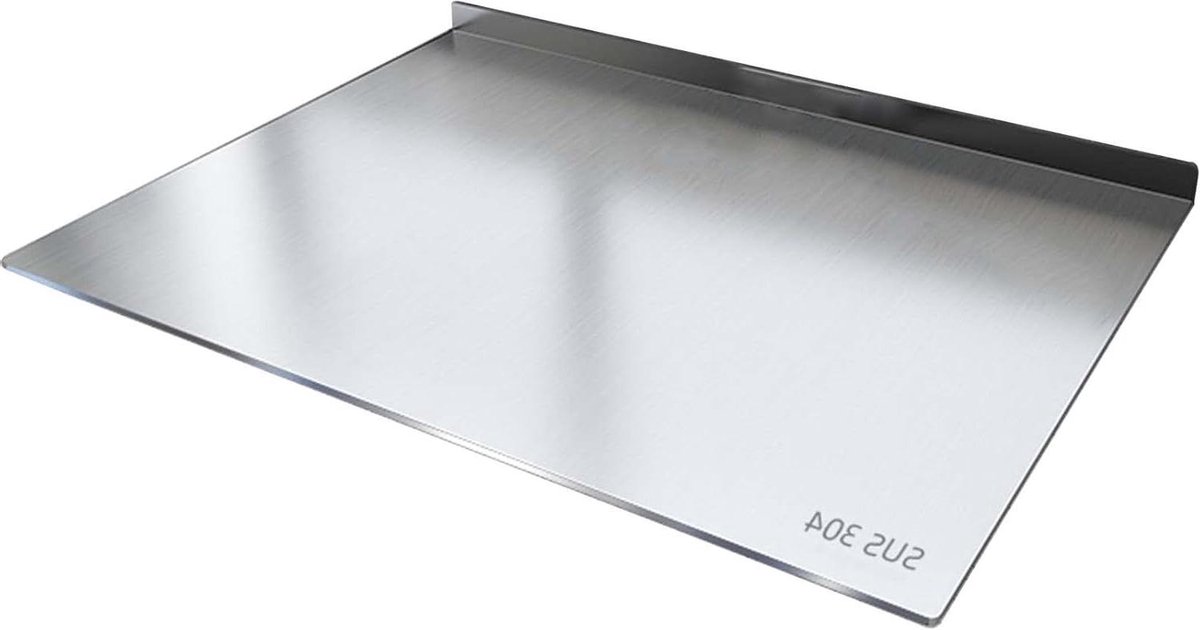 Snijplank Keuken - Snijmat - Bereiden van Maaltijden - Antislip Rand - 50 x 60 cm - Zilver