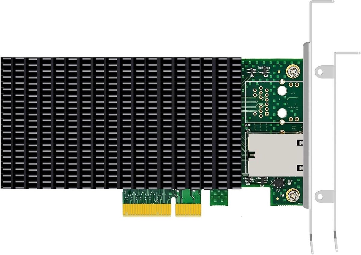 Netwerkkaart - Ethernet adapter - Snelle dataoverdracht - Intel controller - 10Gbps - Groen