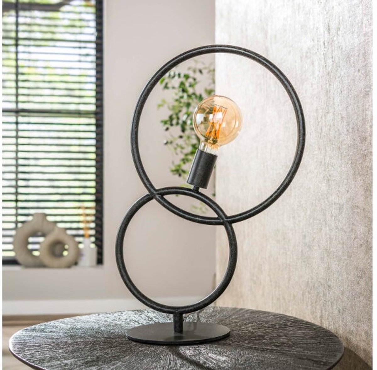 Tafellamp 1L loop - Artic zwart
