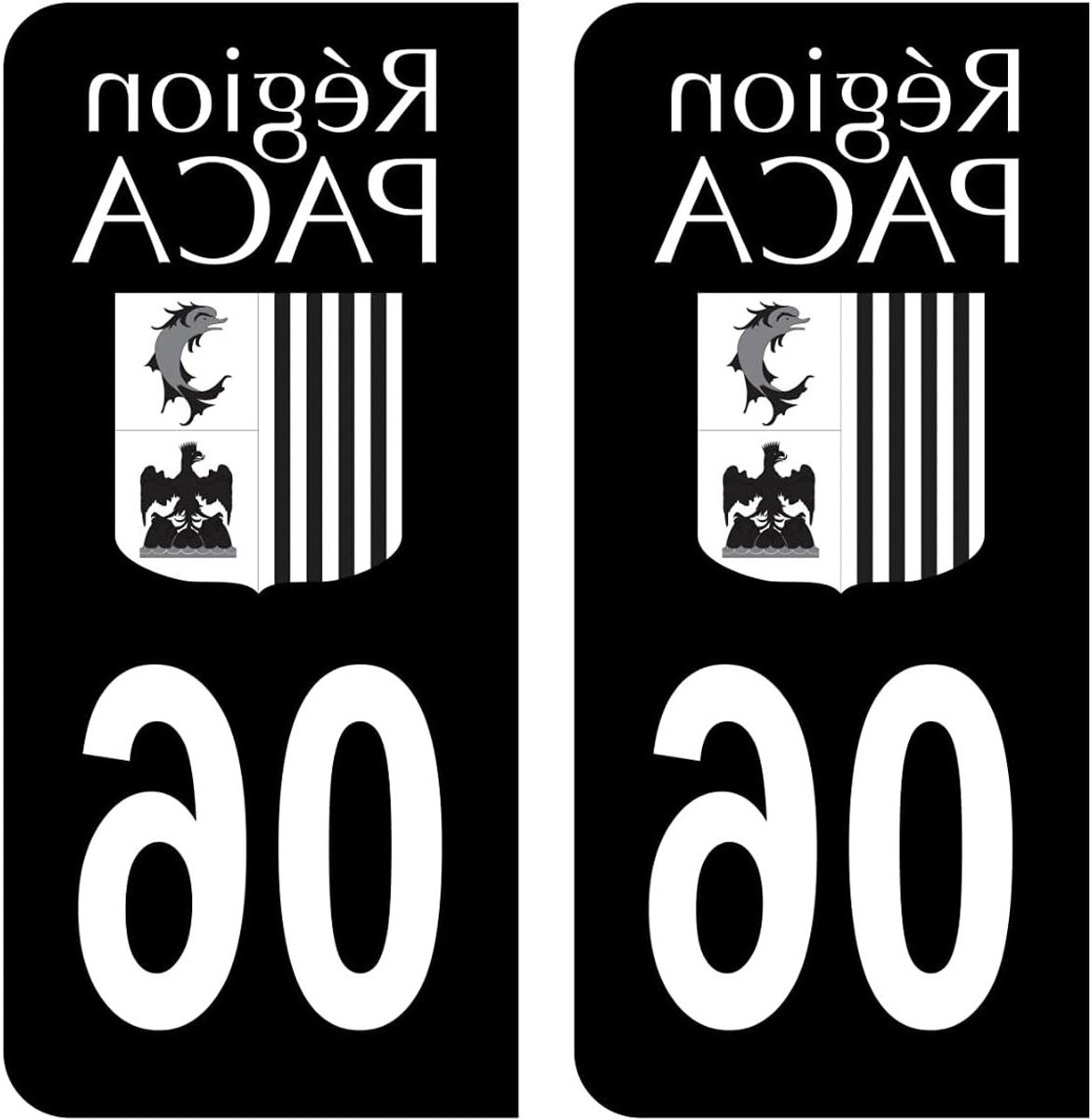 Kentekenplaat Stickers - Auto Stickers - Personaliseer Auto - Regionaal Logo - 10x45 cm - Zwart