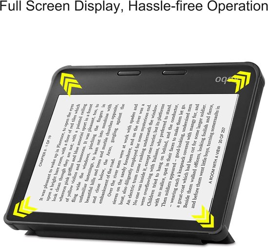 E-reader Hoes - Beschermhoes Tablet - E-boeken Lezen - Opvouwbare Standaard - Niet gespecificeerd - Zwart — afbeelding 5