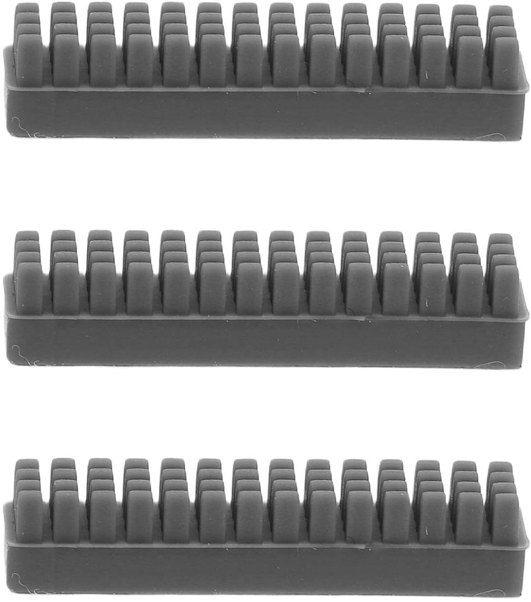 Reinigingsset 3D Printer - Nozzle Borstel - Sproeiers Onderhouden - Hittebestendig Siliconen - 3 Stuks - Grijs