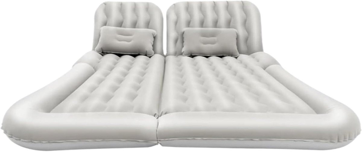 Opblaasbaar Matras - Reisbed Auto - Kamperen Onderweg - Inclusief Pomp - 175 x 130 cm - Naturel
