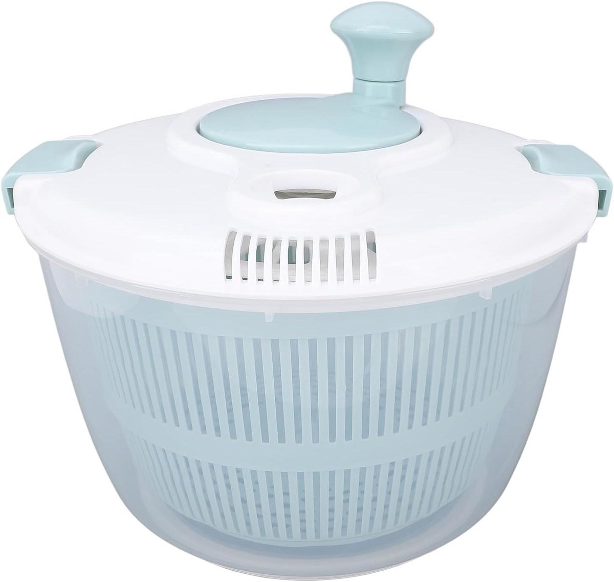 Salade Spinner Kom - Groente Droger - Snel Salades Maken - Multifunctioneel Ontwerp - 5L Capaciteit - Blauw