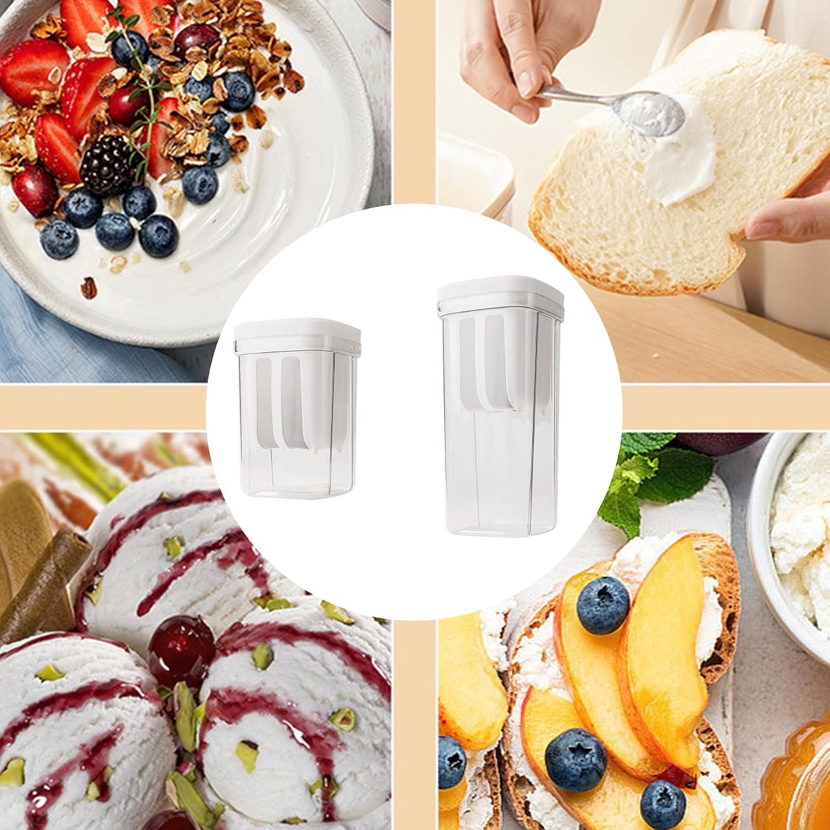 Automatische Yoghurtmaker - Zelfgemaakte Yoghurt - Verse Yoghurt Maken - Ingebouwde Timer - Compact Formaat - Wit