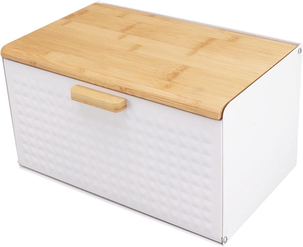 Broodbak - Opslag container - Keuken organiseren - Stijlvol design - Groot formaat - Houtkleur