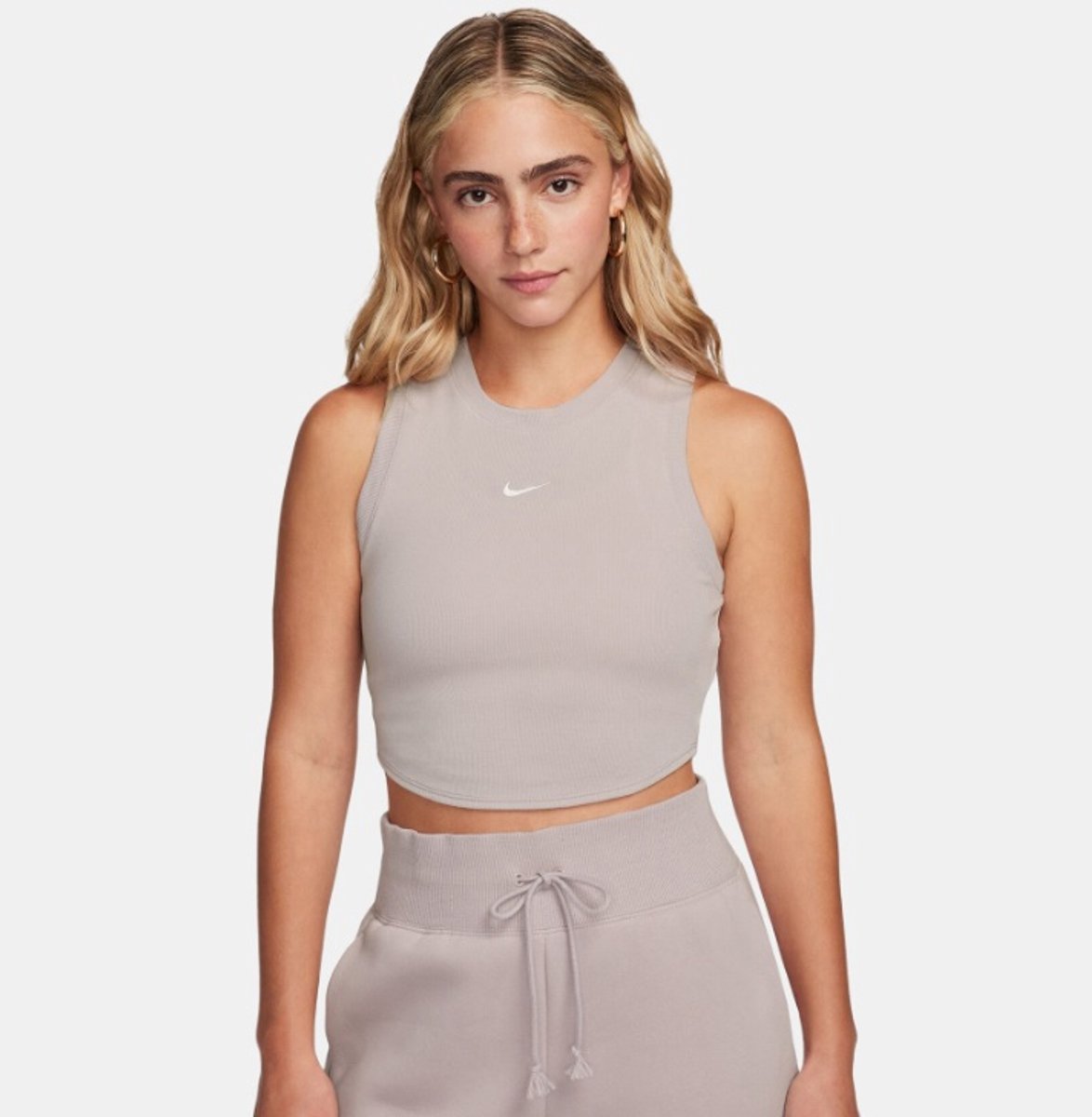 NIKE Sportswear Essentials Women’s Crop Top Tank Top Zomer topje Beige