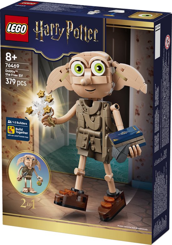 LEGO Harry Potter Dobby de Vrije Elf Bouwbaar Tovenaarswereld Speelgoed voor Kinderen 76469