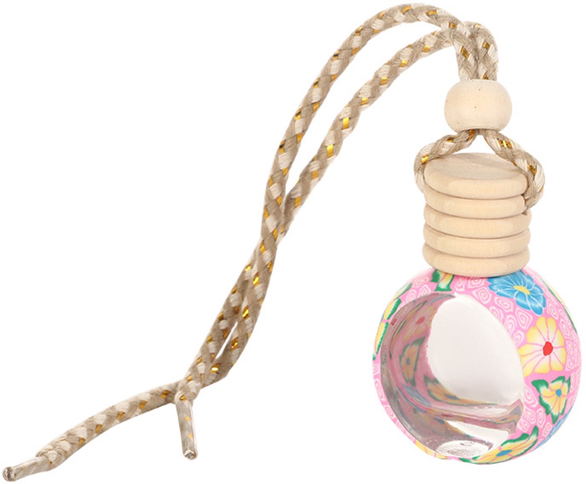 10 stuks/set Polymeer Klei Auto Aromatherapie Fles Hanger Lege Hervulbare Hangende Diffuser Fles, Luchtverfrisser Ornament Flessen voor Auto en Huis Creatieve In-Car Aromatherapie Fles Hangende Ornament In-Car Verstekkingen Hanger Lege Fles