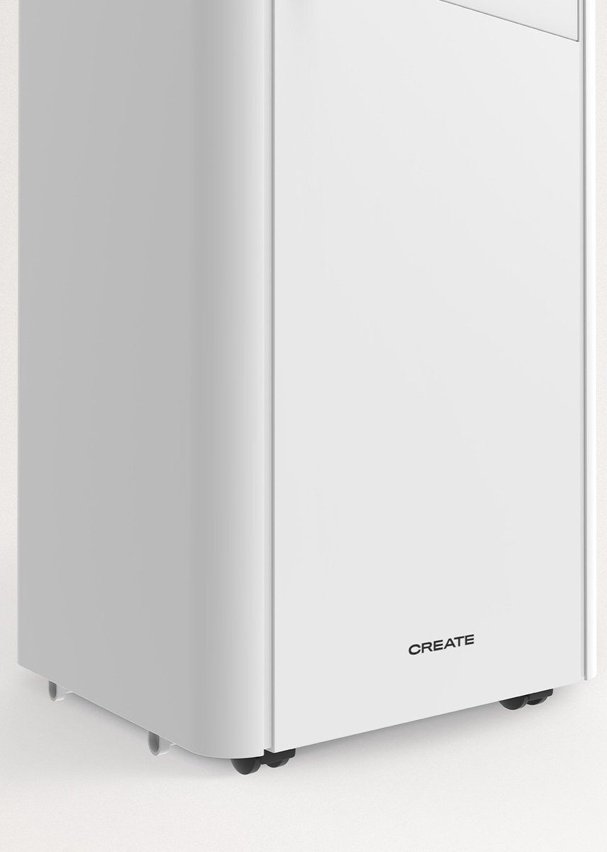 CREATE - Mobiele airco 4-in-1 WiFi 9000 BTU met warmtepomp - Wit - Met afvoerset voor schuifraam en draai-kiepraam - SILKAIR DUAL CONNECT 9000 thumbnail 3