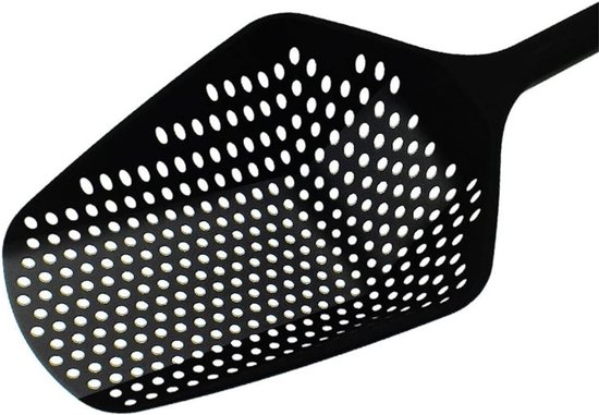Schep Vergiet - Afvoer Zeef - Eten Koken - Lange Steel - 345 cm - Wit — afbeelding 5