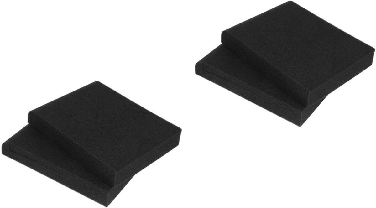 Speaker Isolatie Pads - Geluidsdempende Schuimkussens - Optimale Geluidskwaliteit - Universele Compatibiliteit - 4 stuks - Zwart