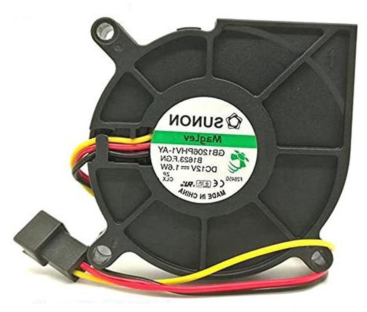 Turbine Ventilator - Koelventilator - Apparatuur Koelen - Stille Werking - 60x60x15mm - Zwart