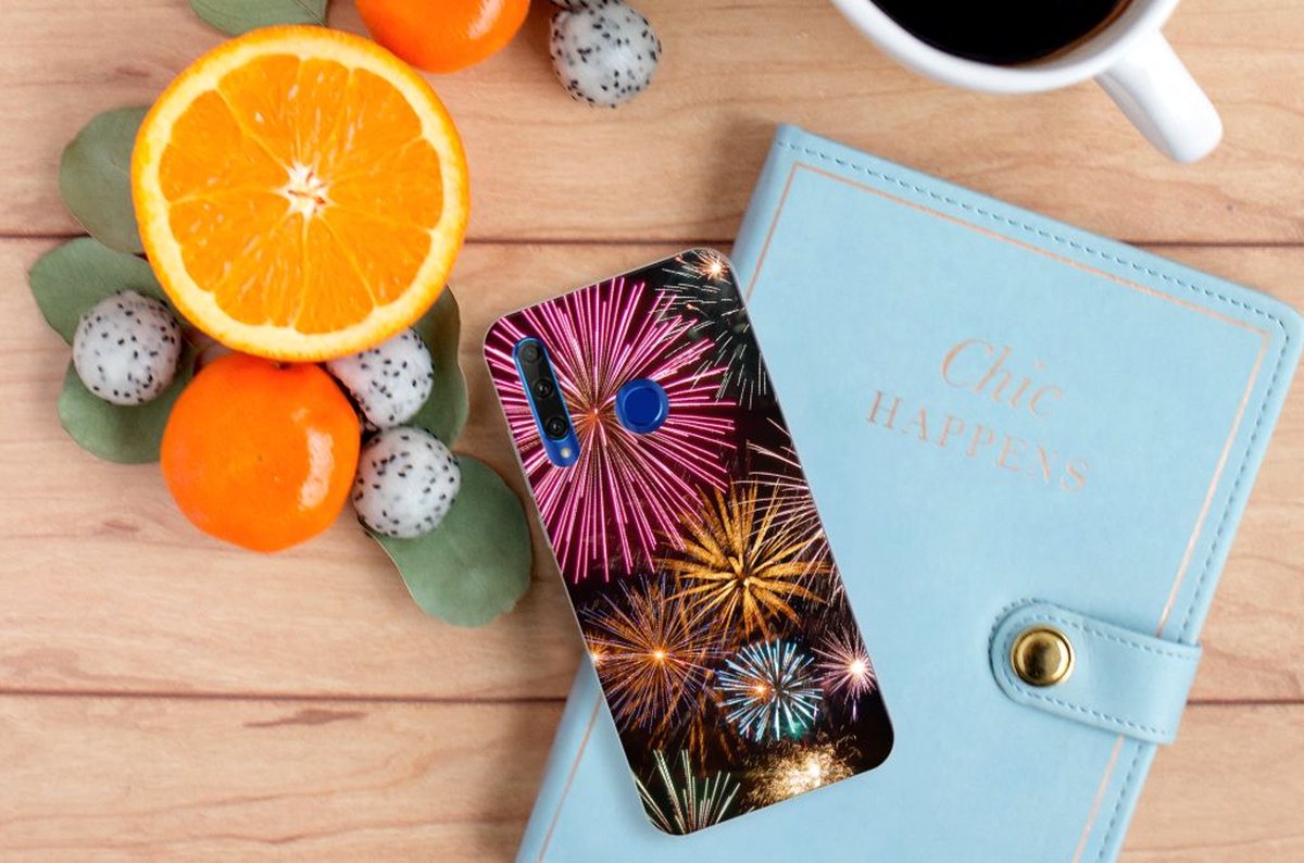 Honor 20 Lite Silicone Back Cover Vuurwerk