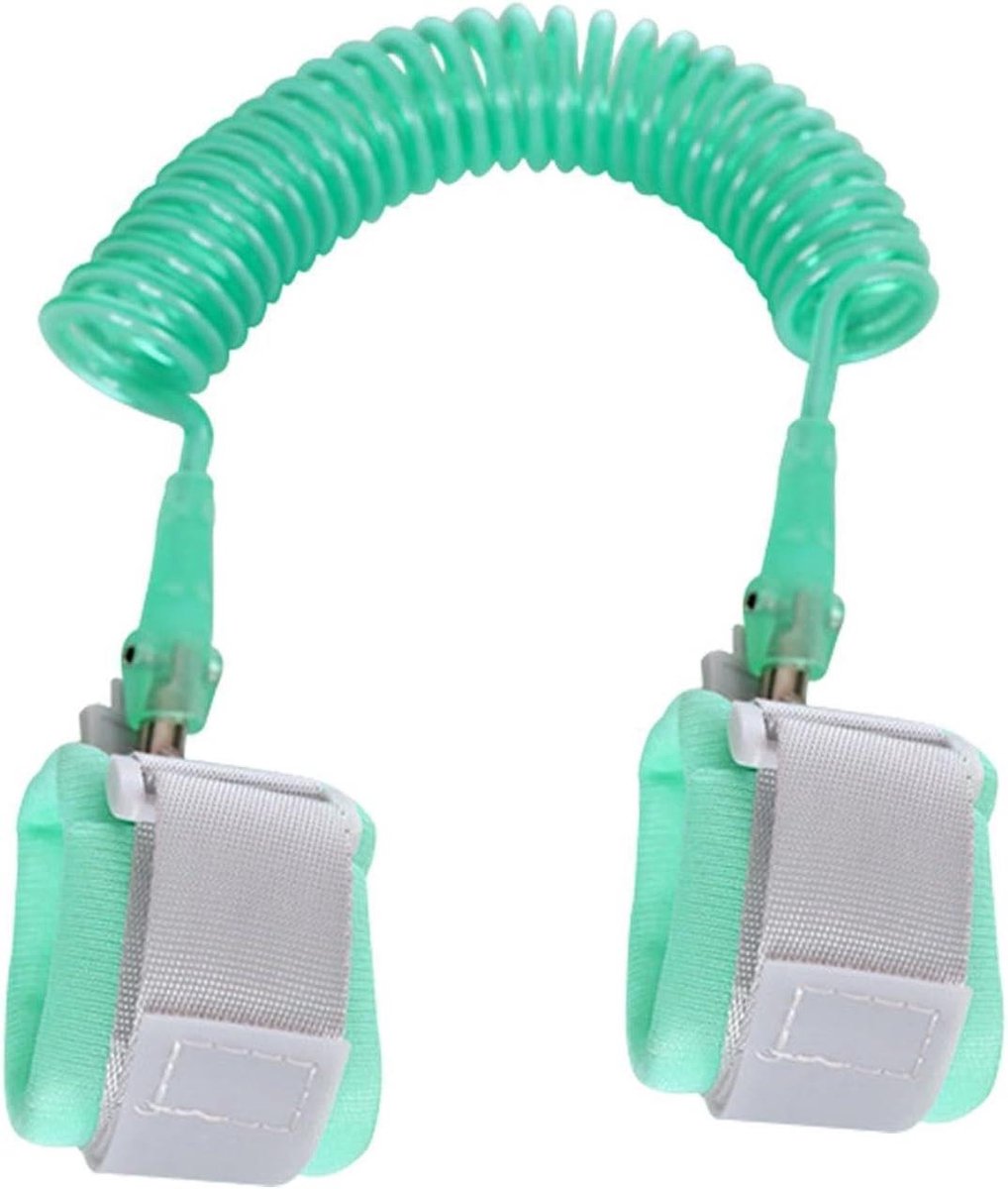 Bol.com Anti-verloren riem - Veiligheidspolsverbinding - Kind Veilig Houden - Verstelbaar Staaldraad - 150 cm - Blauw aanbieding