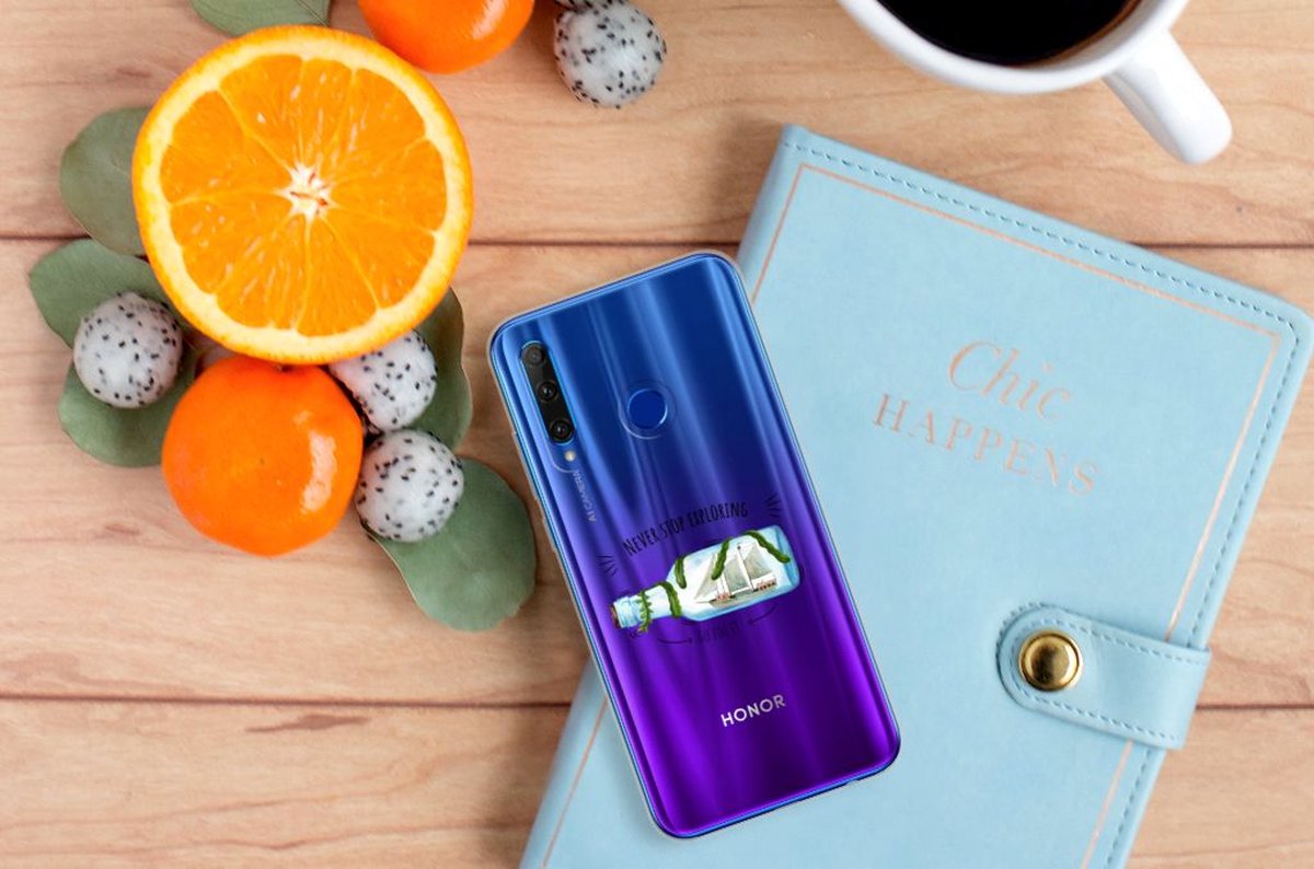 Honor 20 Lite Telefoonhoesje met Naam Boho Bottle