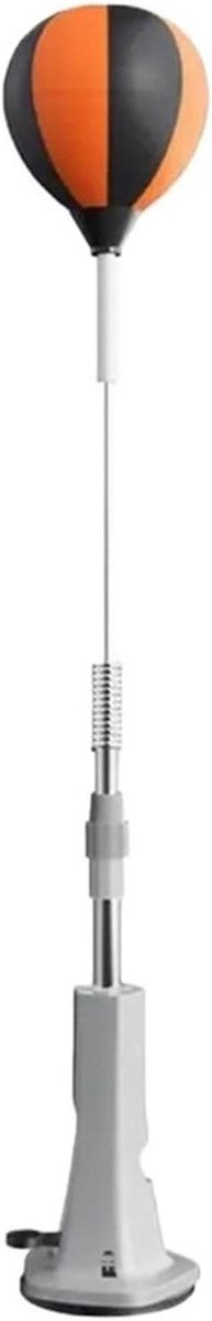 Bokszak met Standaard - Speedball Bokstrainer - Verbeteren Reflexen - In Hoogte Verstelbaar - 140 cm - Zwart