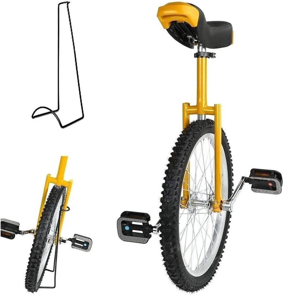 Eenwieler - Balansfiets Wieler - Balans Oefenen - Verstelbare Zithoogte - 16-24 inch - Zwart